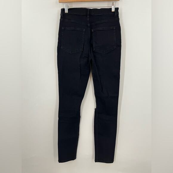 Reformation Black 27x29 high and‎ skinny Jean 0510 faded black destroyed - Picture 5 of 11